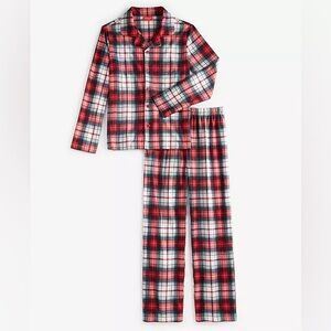 Holiday Lane Winterton plaid notch collar kids’ 2 piece long sleeve pajamas set